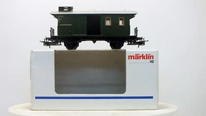 Carrozza bagagli treno passeggeri DB Märklin H0 4038 vintage con piattaforme. Confezione Originale - Foto 1 di 19