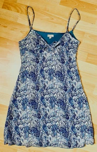 Hübsches Sommer Kleid 40 NEU BLAU meerblau Spaghettiträger verstellbar - Bild 1 von 8