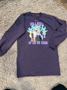H&M Purple Disney Villains Sweatshirt Tunic Size 10 Worn Once - Picture 1 of 4