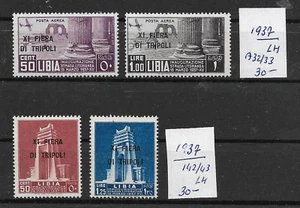 ITALIAN LIBYA @ 1937 TRIPOLITANIA Mlh @ Lib.91 - Picture 1 of 1