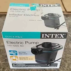 INTEX Quick-Fill 110 tragbare elektrische Raumluftpumpe 110-120V AC Powered - Bild 1 von 12
