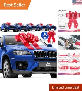 Riesiger 23 Zoll roter Autobogen - 6er Pack für Hochzeiten & Feiern - einfache Einrichtung - Bild 1 von 10