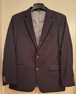 Tommy Hilfiger Abrigo Deportivo Azul Oscuro Chaqueta Blazer Para Hombre Talla 42R Foto 1 de 4