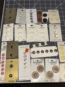 Lote de 21 tarjetas vintage de botones lote 1 - Imagen 1 de 10