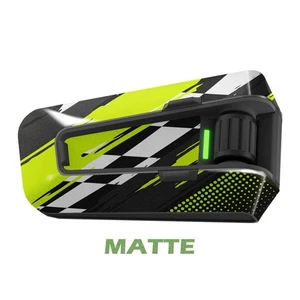 For Cardo Packtalk Edge Neo Pro Stickers Matte Wrap Decals Green Racing - Picture 1 of 4