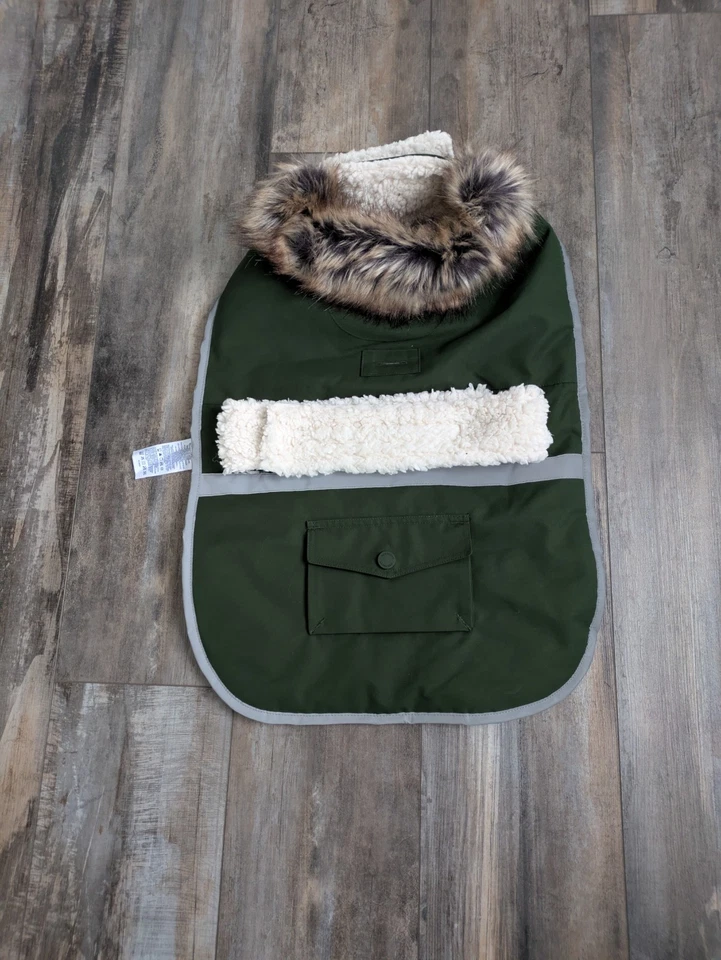 Jaqueta de inverno Lands' End Dog Expedition verde perene fresca média nova sem etiquetas - Imagem 1 de 3