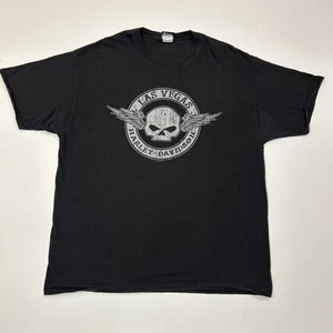 Harley Davidson Hemd Herren Größe 2XL XXL Schwarz Las Vegas Nevada Biker Tee - Bild 1 von 14