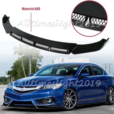 For Acura TL 2000-2014 Glossy Front Bumper Chin Lip Spoiler Splitter Body Kit Foto 1 de 4
