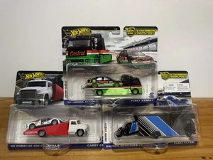Hot Wheels Team Transport #65 HONDA ACCORD CASTROL Sauber Mercedes #67 Porsche - Bild 1 von 20