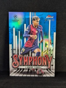 Topps Finest UCC 24-25 Lamine Yamal Symphony Card Numbered /150 Blue - Bild 1 von 2