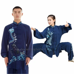 Verano Bordado Tai Chi Uniforme Artes Marciales Ala Chun Qigong Traje - Imagen 1 de 13