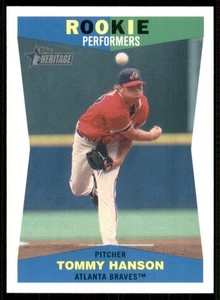 2009 Topps Heritage Rookie Performers #RP-2 Tommy Hanson RC Atlanta Braves - Picture 1 of 2