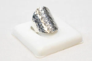 ANILLO PLATA MARTILLADA 25mm Largo James Avery Talla 6.5 (JEB#11) - Imagen 1 de 9