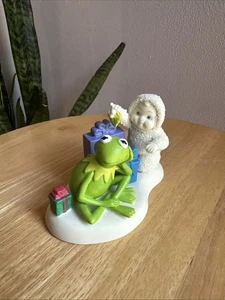 DEPT 56 SNOWBABIES KISS FOR KERMIT 4027473 MUPPETS DISNEY Rare - Picture 1 of 8