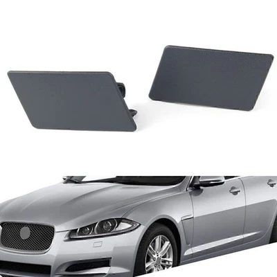 Par de tapas de arandela de faros para Jaguar XF X250 XFR XFR-S 2012-2015 2014 2013 Foto 1 de 4