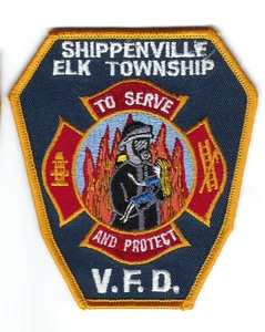 *RARE* Shippenville / Elk Twp. PA Pennsylvania Volunteer Fire Dept. patch - NEW! - Picture 1 of 1