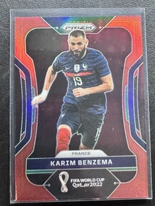 2022 Prizm FIFA World Cup KARIM BENZEMA #99 Red Prizm SN: 307/399 - Picture 1 of 2
