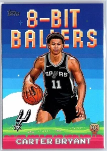2025-26 Topps NBA Carter Bryant 8-Bit Ballers Base RC #8B-40 Spurs - Bild 1 von 10