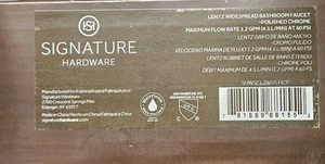 Signature Hardware Lentz 1.2 GPM Widespread Chrome Faucet 466423 -Less Handles - Picture 1 of 2