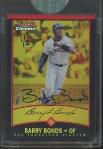 2006 Bowman Originals 2003 Bowman Chrome Barry Bonds Gold Refractor Autograph /2 - Picture 1 of 2