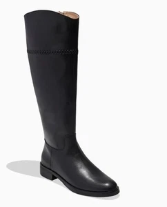 Jack Rogers Adaline Knee High Leather Riding Boot Black New Size 9M - Picture 1 of 14