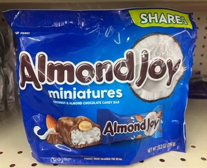 1- Bags Almond Joy Miniatures Coconut & Almond Chocolate Candy Bars - Picture 1 of 2