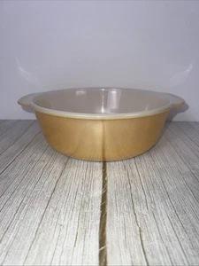Vintage Anchor Hocking Fire King Peach Iridescent 2QT Casserole Dish ✅ - Picture 1 of 9