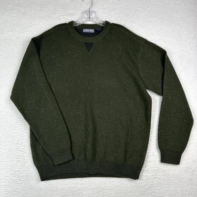 VTG Structure Wool Blend Sweater Dark Green Men’s Medium - Image 1 of 4