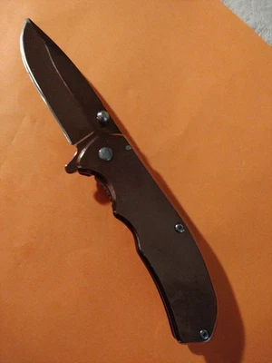 Mini cuchillo plegable de acero inoxidable genérico brillante, China, bloqueo de revestimiento Foto 1 de 4