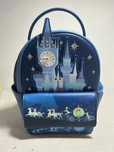 Mini mochila Loungefly Disney Cinderella Night Castle - nueva sin etiquetas - Imagen 1 de 7