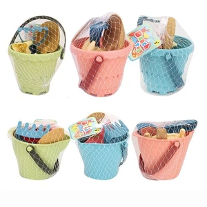 Children Sandpit Play Set Portable Bucket Shovel Castle Moulds DIY Building Toy - Picture 1 of 14