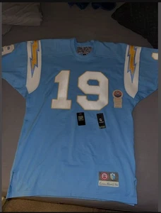 Lance Alworth 1966 Chargers Jrz Sz L Ebbets Field Flannels Powder Blue Throwback - Picture 1 of 9