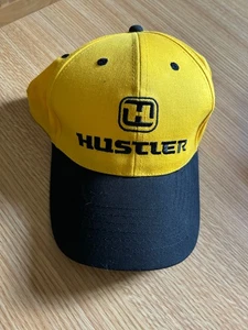 HUSTLER Mowers & Power Equipment Adjustable Snap Back Mesh Yellow Hat Cap NWOT - Picture 1 of 4