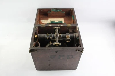 Gurley Light Mountain Transit 1910 vintage con caja/estuche de transporte  Foto 1 de 4