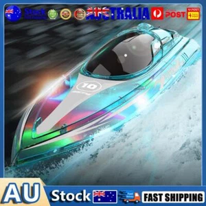 2.4GHz Flytec V555 LED Light RC Boat RC Racing Boat for Kids (Green 1 battery) A - Picture 1 of 12