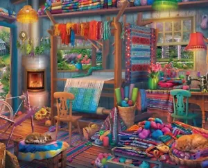 WEAVER'S COTTAGE 1000 PC JIGSAW PUZZLE by SPRINGBOK ~ NEW & SEALED - Picture 1 of 5