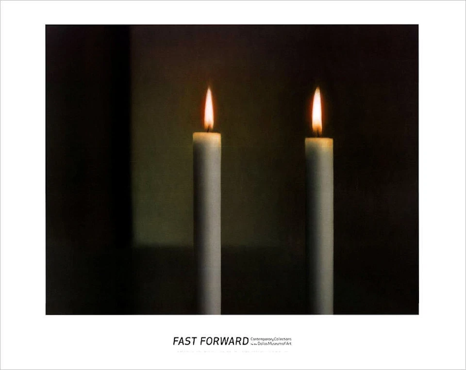 Gerhard Richter Zwei Kerzen 1982 Fotorealismus Poster 24 x 29-3/4 - Bild 1 von 1