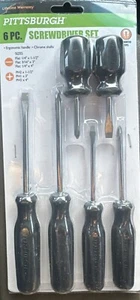 Pittsburgh 6 pc Screwdriver Set NEW - Picture 1 of 1