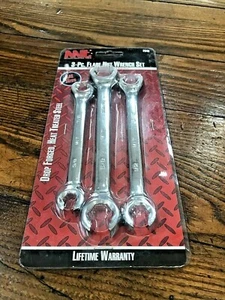 NEW Mit 3pc Flare Nut Wrench Set MICHIGAN INDUSTRIAL TOOLS - Foto 1 di 10