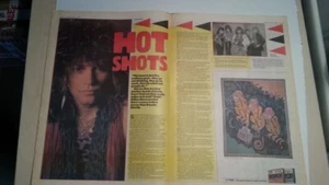 BON JOVI 'Hot Shots' 1985 UK ARTICLE / clipping - Imagen 1 de 1