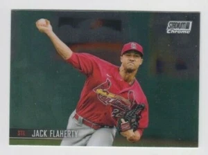 Jack Flaherty 2021 TOPPS STADIUM CLUB CHROME PARALLEL #42 ST. LOUIS CARDINALS - Picture 1 of 1