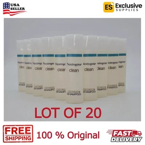 (LOT OF 20) Neutrogena Clean Normalizing Shampoo Travel Size Hotel 0.8 oz - Picture 1 of 2