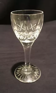 STUART CRYSTAL SHAFTESBURY SHOT TOT APERITIF CUT GLASS 3 3/4” 9.7 cm SMALL TASTE - Picture 1 of 6