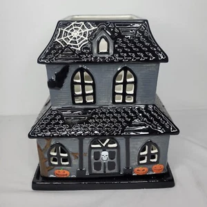 HomeWorx by Slatkin & Co. Halloween Haunted House Candle Tea light Luminary NWOB - Picture 1 of 10