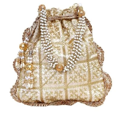 Nuevo Bolso sin asas Potli étnico tradicional para mujer Foto 1 de 4