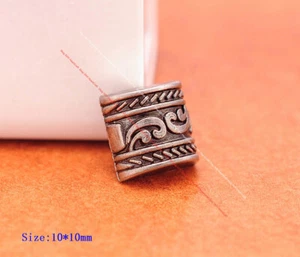 50X Plata Occidental Flor Arcada Remache Tachón Cuero Artesanal Cinturón Decoración Concho 10MM - Imagen 1 de 10