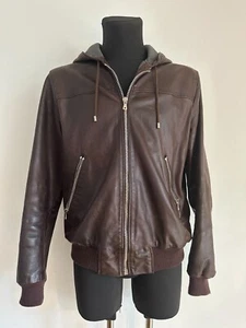 Dolce&Gabbana - leather jacket brown with hood - size 52 ( XL ) - Great...! - Bild 1 von 14