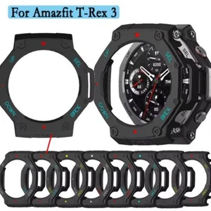 PC Protective Case Bumper Protector Frame Screen Protector for Amazfit T-Rex 3 - Zdjęcie 1 z 20