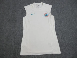 Miami Dolphins Shirt Mens 2XL XXL White Player Team Issued NFL Football Nike - Picture 1 of 14