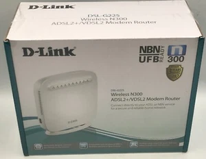 D-Link Wireless N300 ADSL2+/VDSL2 Modem Router New (DSL-G225) #9545NSB - Picture 1 of 4